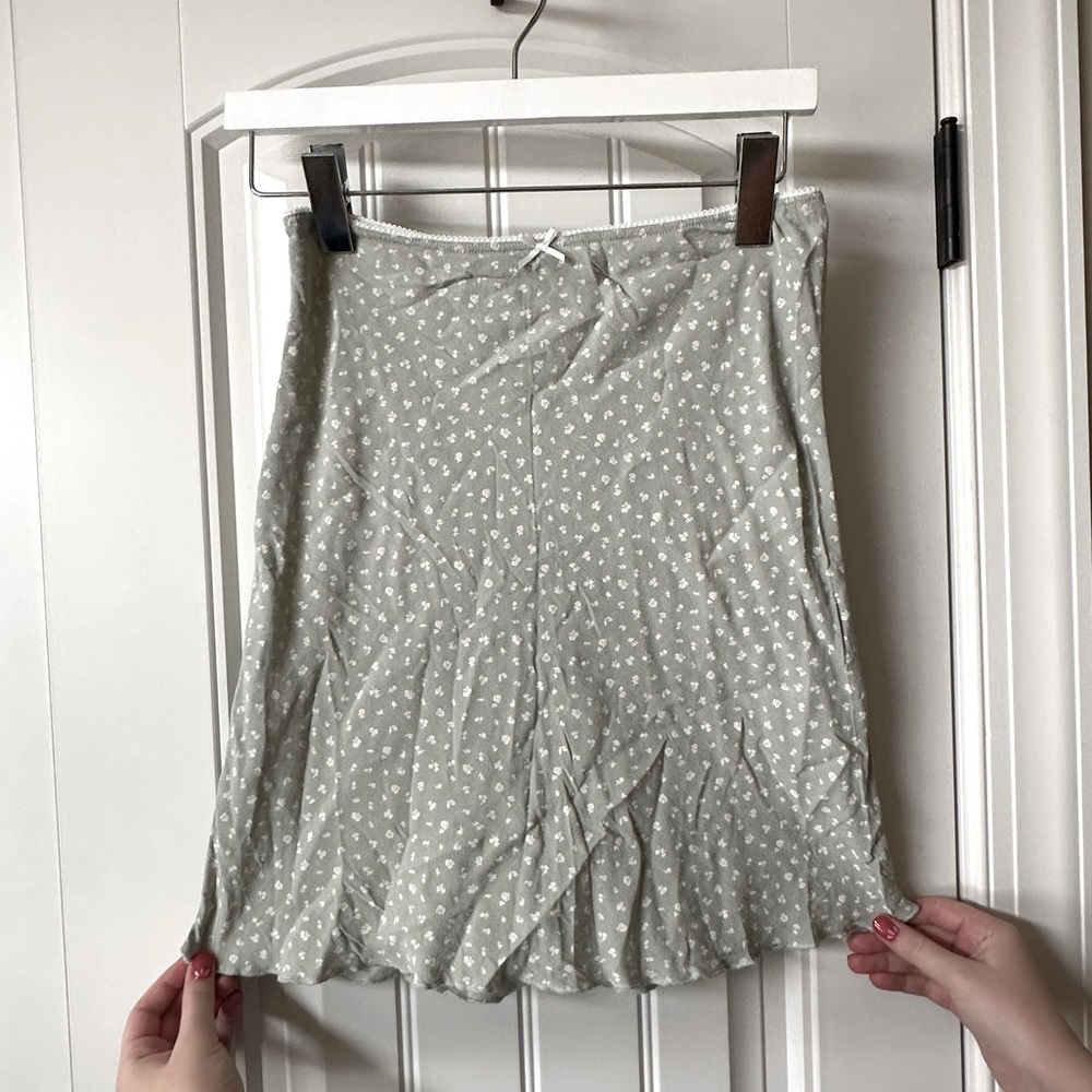 Brandy Melville Sage Green Skirt